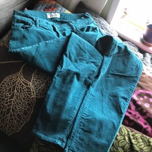 Old Navy a Rock Star Corduroy Teal Pants, Sz. 6